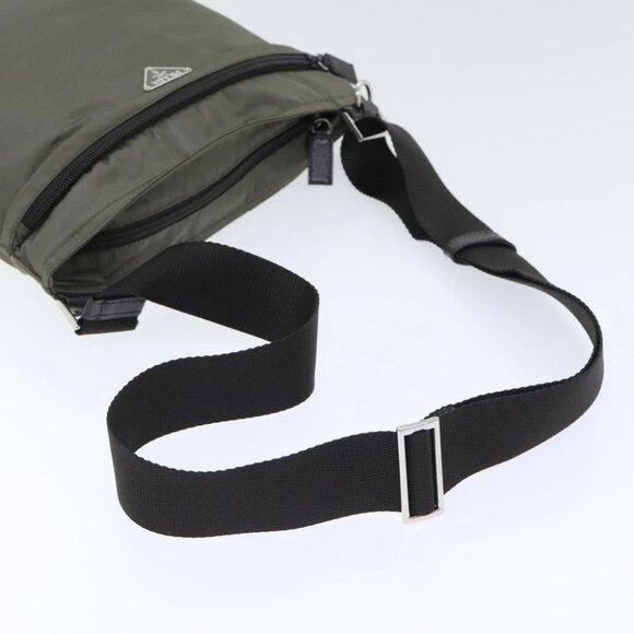 PRADA Shoulder Bag Nylon Gray Silver Auth ep5770 - Picture 8 of 14